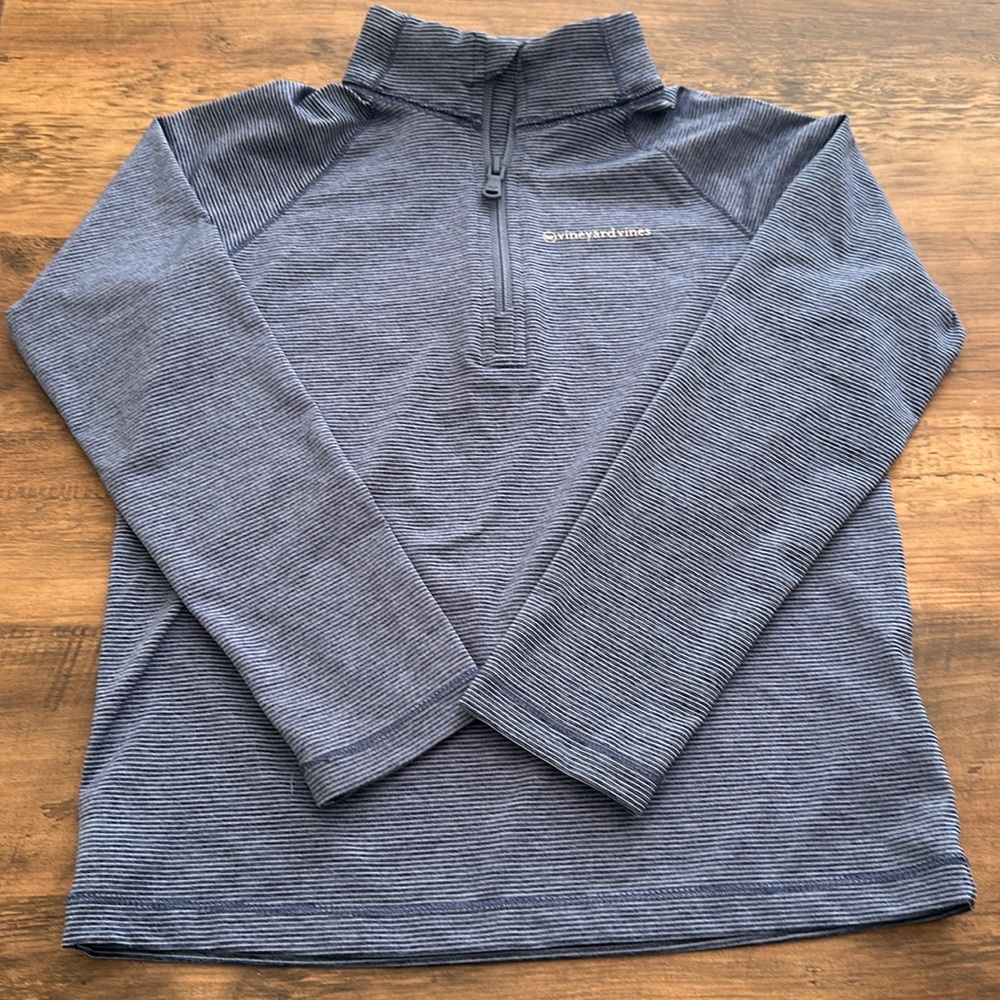 Vineyard Vines Boys Sankaty Long-Sleeved, Quarter Zip Shirt | Size 6